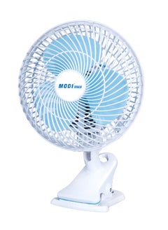 MODI Mini Clip Electric Fan – 2-Speed Portable Desk Fan with Oscillating Head (White)  - Image 2