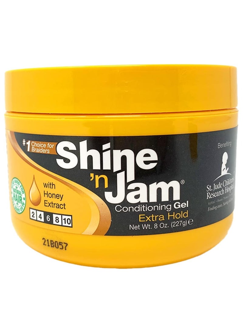 Shine 'n Jam Shine N Jam Conditioning Gel Extra Hold 227gm  - Image 1