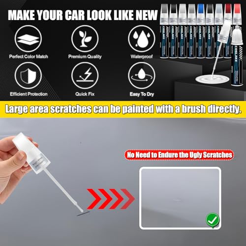 COSLAKE Car Touch Up Paint(Black(PX8)) for Jeep, Car Paint Scratch Repair Kit, Quick & Easy Solution to Repair, 2 in 1 Scratch Remover Pen with Color-Matched - Image 4
