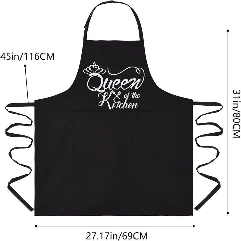 Aoomzoon Funny Aprons for Women with Pockets, Kitchen Cooking Grilling Bbq Cute Chef Apron, Mothers Day Birthday Gifts for Women - Image 5