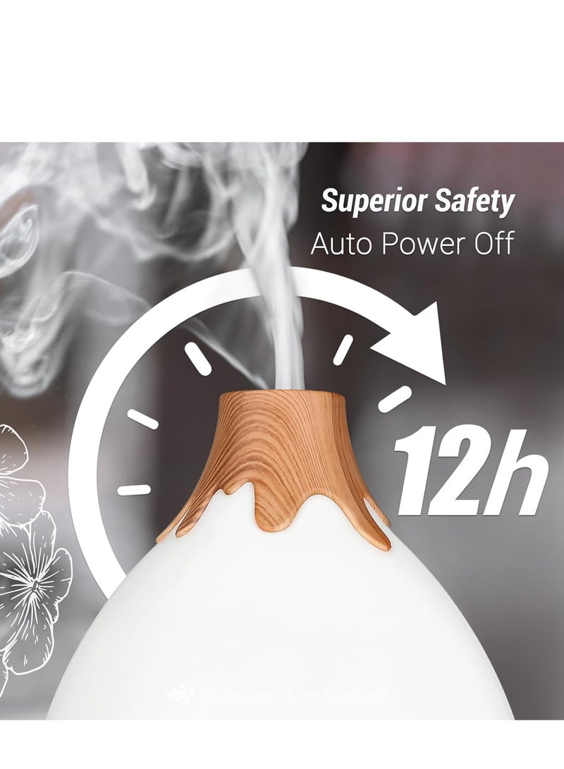 Wtrtr Essential Oil Diffuser, 300ml Quiet Humidifiers for Home, 7 LED Color Safety Auto-Off Timer Aromatherapy Diffuser for Home Office Room (Blue- Starry Sky)  - Image 2