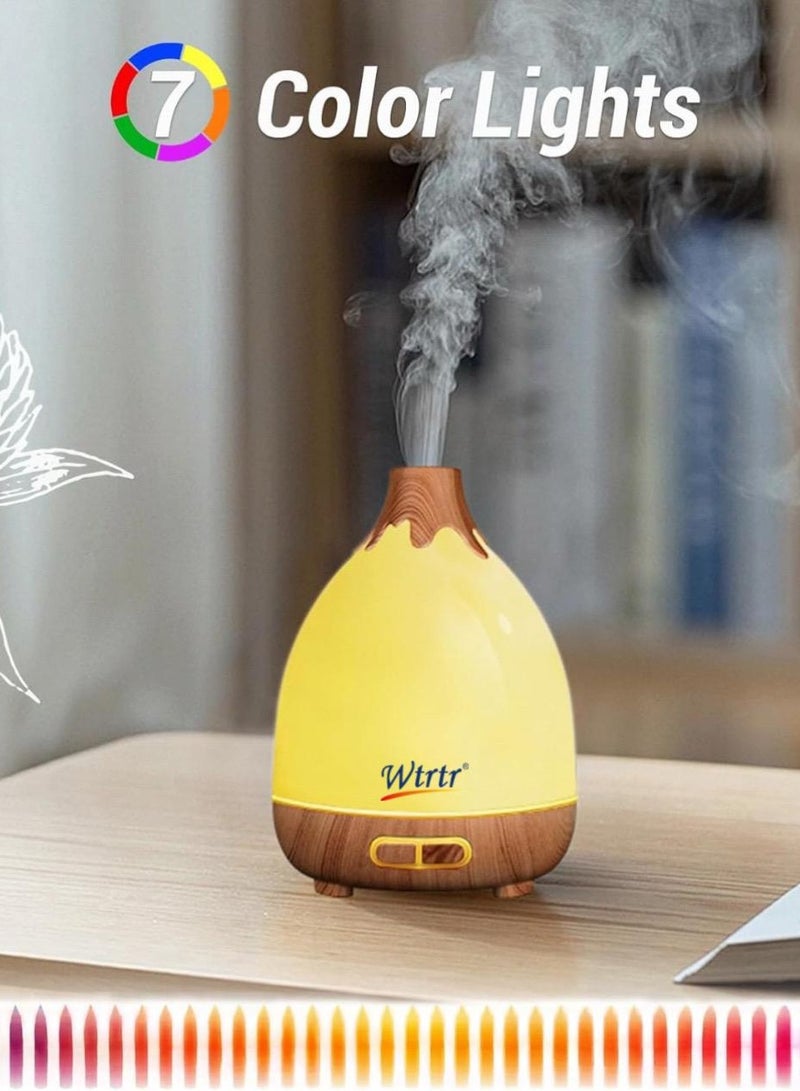 Wtrtr Essential Oil Diffuser, 300ml Quiet Humidifiers for Home, 7 LED Color Safety Auto-Off Timer Aromatherapy Diffuser for Home Office Room (Blue- Starry Sky)  - Image 3