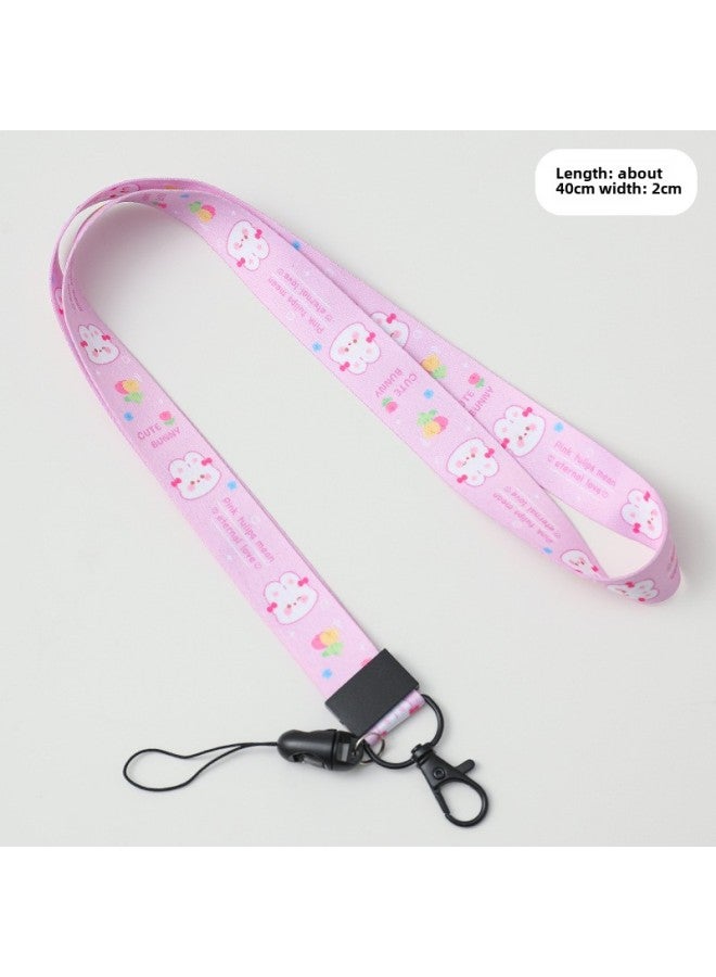general Mobile Phone Waterproof Bag Touch Screen Sealed Cute Cartoon Airbag Waterproof Bag Diving Swimming Mobile Phone Hanging Bag-Color:Bold Lanyard-purple - Image 1