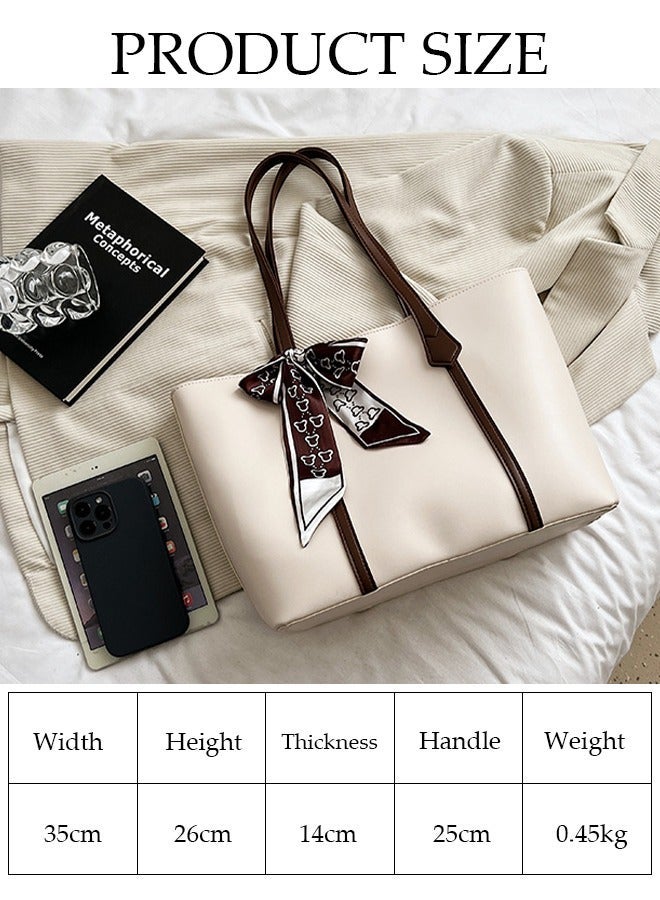 DUNISO Womens Shoulder Tote Bag Faux Leather Handbag for Women Large Capacity Messenger Fashionable Travel Shoulder Bag for Ladies Girls College Students - Image 4