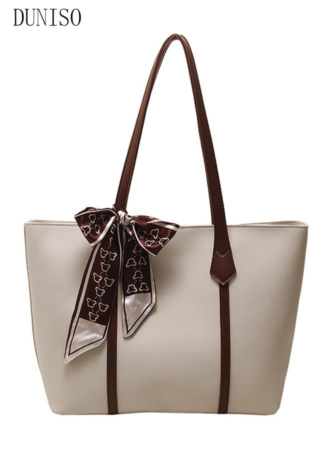 DUNISO Womens Shoulder Tote Bag Faux Leather Handbag for Women Large Capacity Messenger Fashionable Travel Shoulder Bag for Ladies Girls College Students - Image 2