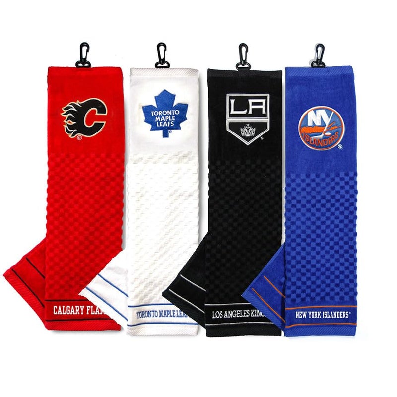 Team Golf NHL Arizona Coyotes Embroidered Golf Towel Embroidered Golf Towel, Checkered Scrubber Design, Embroidered Logo - Image 2