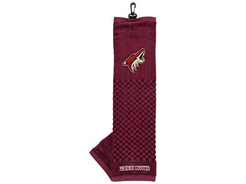 Team Golf NHL Arizona Coyotes Embroidered Golf Towel Embroidered Golf Towel, Checkered Scrubber Design, Embroidered Logo - Image 4