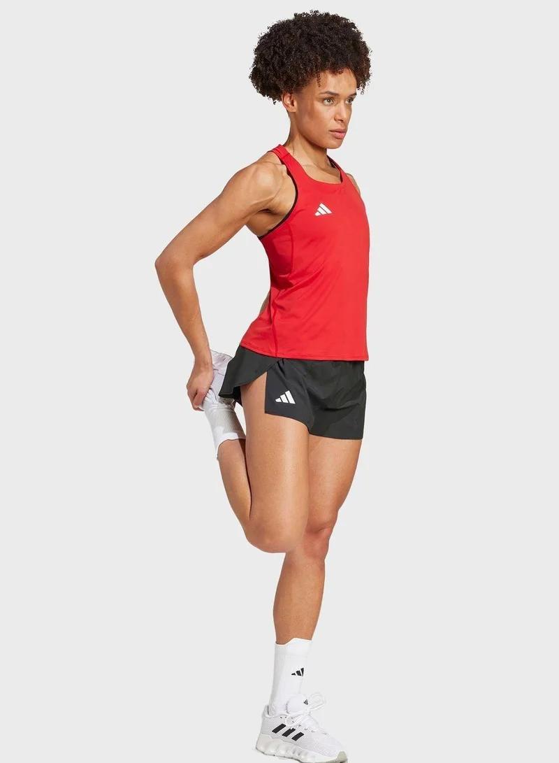 adidas شورت أديدازيرو إي سبليت أسود للنساء