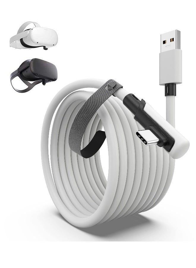 Link Cable 5 Meters for Oculus Quest 2 Accessories and PC/Steam VR, High Speed PC Data Transfer, USB 3.0 to USB C Cable for VR Headset and Gaming PC - Image 1