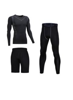 Morning Running Training Sports Tights Fitness Suit Men's Sports Set