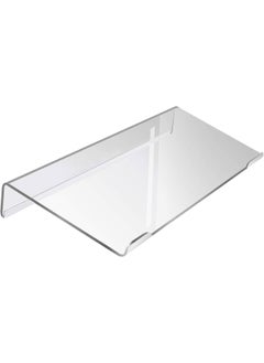 BPA Computer Keyboard Stand-Clear Acrylic Keyboard Tray with Rubber Strip Ticker Acrylic Keyboard Riser Holder for Easy Typing and Working at Home and Office  - Image 1