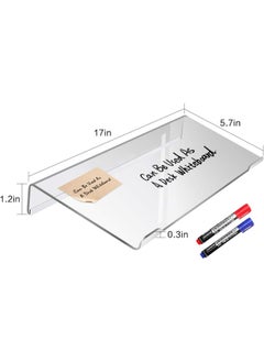 BPA Computer Keyboard Stand-Clear Acrylic Keyboard Tray with Rubber Strip Ticker Acrylic Keyboard Riser Holder for Easy Typing and Working at Home and Office  - Image 4
