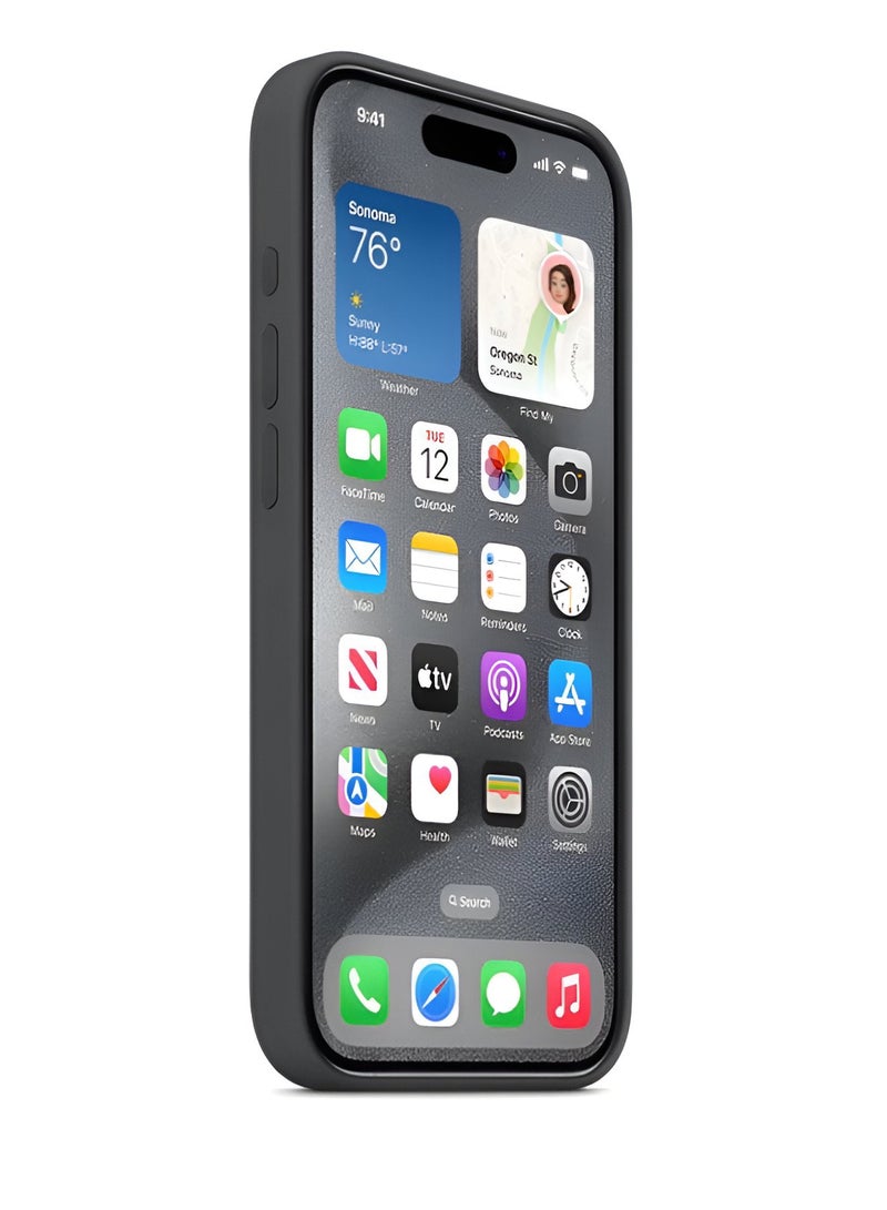 ميدا جراب سيليكون لموبايل ايفون 16 برو ماكس- 6.9 انش حماية كامل الجسم بملمس ناعم حريري غطاء مضاد للصدمات - Image 4