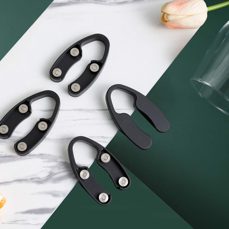 OHMAXHO 4 Pack Wine Foil Cutter Tool,4 Stainless Blades Foil Remover for Wine Bottles,Removes Foil Top Effortlessly,Wine Bottle Opener Accessory,Gift for Wine Lovers,Black - Image 2