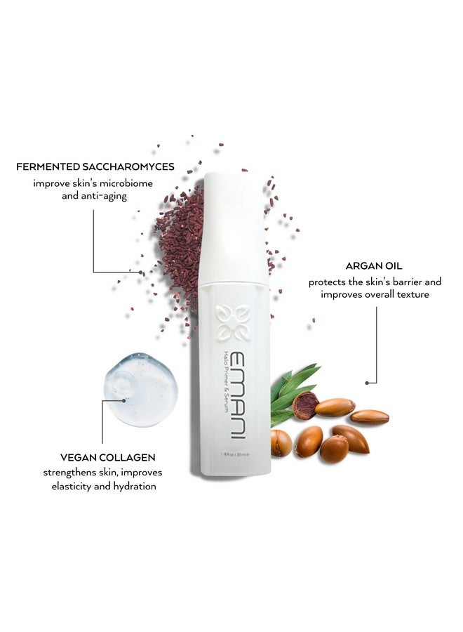 Emani Halo Vegan Anti Aging Collagen Serum For Face Ideal For Fine Lines Wrinkles And Rough Texture 1.18 Fl Oz - Image 2