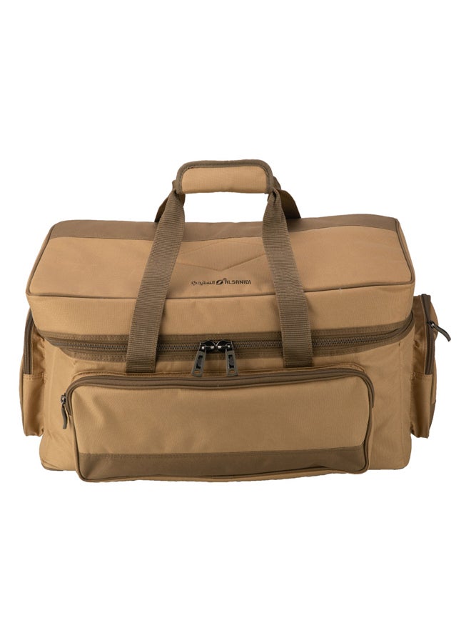 السنيدي، شنطة عزبة الصمان للرحلات، شنطة كشتات، كاكي، مقاس 53*29.5*28.5سم - Image 2