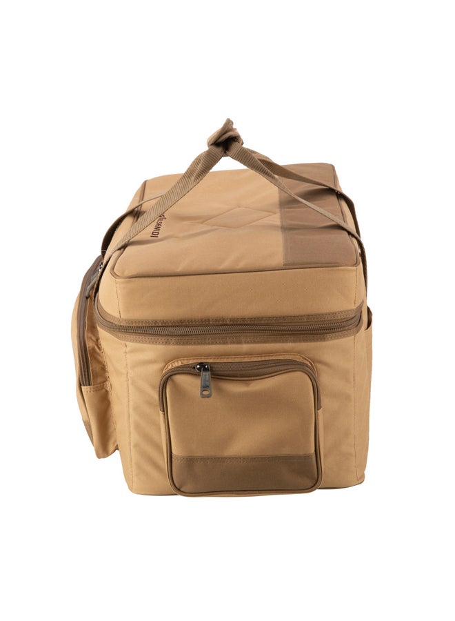 السنيدي، شنطة عزبة الصمان للرحلات، شنطة كشتات، كاكي، مقاس 53*29.5*28.5سم - Image 5