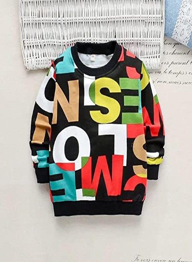 Googo Gaaga Boy's Cotton Full Sleeves Printed Sweatshirt with Pant in Multi Color (6-7 Years) - Image 4