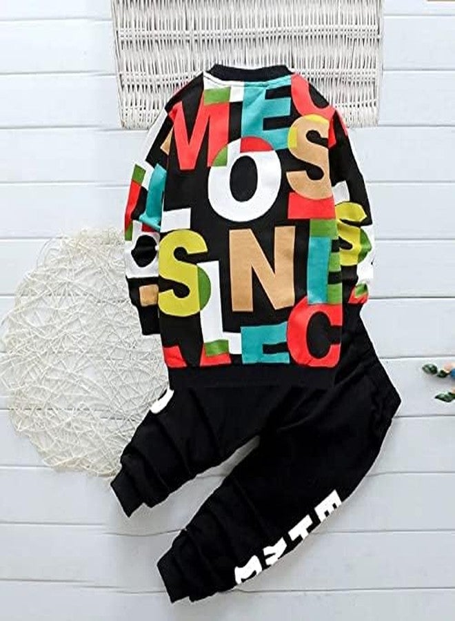 Googo Gaaga Boy's Cotton Full Sleeves Printed Sweatshirt with Pant in Multi Color (6-7 Years) - Image 3