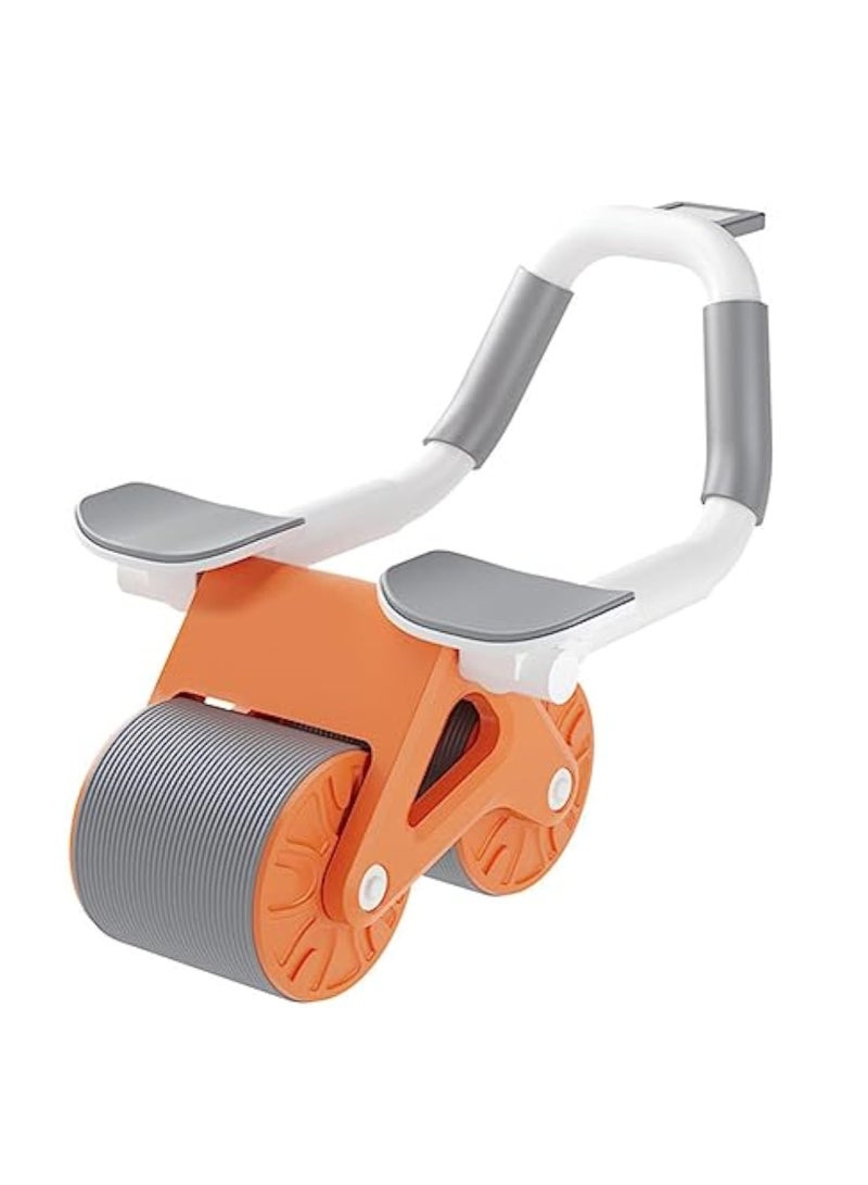 Arabest عجلة تمارين البطن، معدات تمارين البطن، عجلة البطن لتمارين القوة، دعم الكوع مع ارتداد تلقائي، جهاز تمارين البطن للياقة البدنية في المنزل مع وسادة للركبة ومؤقت للرجال والنساء - Image 1