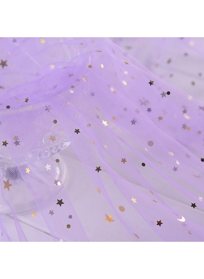 NIBEMINENT Nylon Mesh Fabric Roll Purple - Image 3