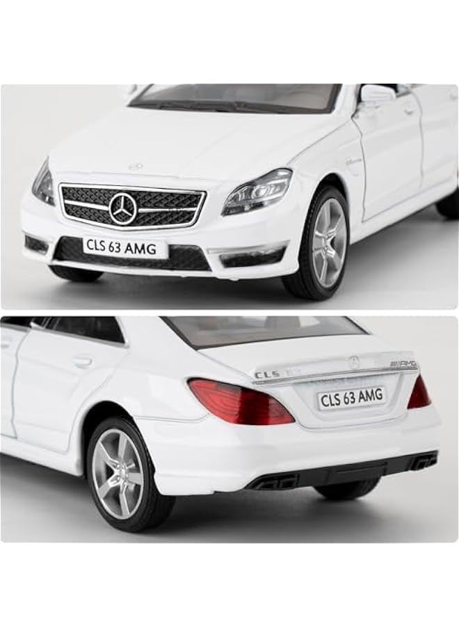 1/36 Mercedes-Benz CLS 63 AMG Alloy Model Car with Pull Back Function Toy Car for Collecting and Decorating Model Toys, Car Gifts for Boys and Girls (White) - Image 4