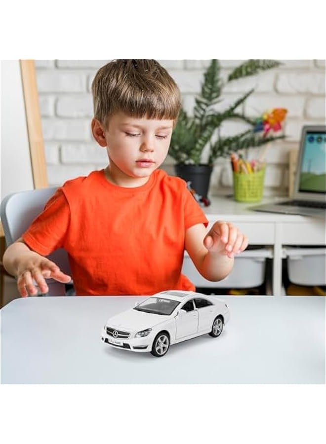 1/36 Mercedes-Benz CLS 63 AMG Alloy Model Car with Pull Back Function Toy Car for Collecting and Decorating Model Toys, Car Gifts for Boys and Girls (White) - Image 5