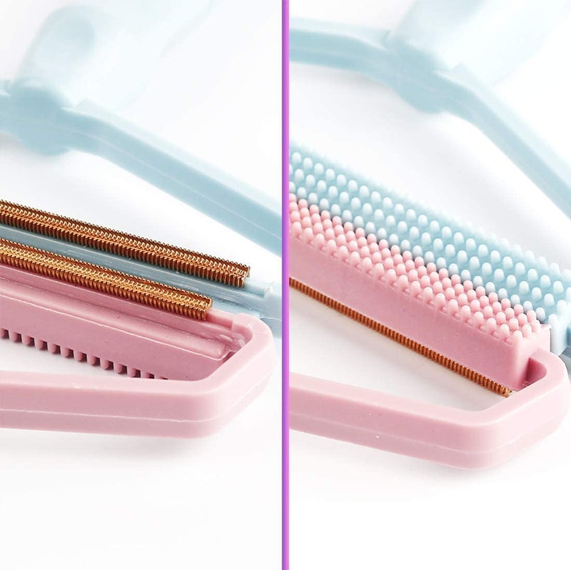 APURK Portable Lint Remover Fur Clothes Fuzz Hairball Quick Shaver for Removing Dust and Hair from Clothing Furniture Couch Carpet Manual Fabric Shaver Sweater Clean Tool Multicolor Pack of 1 - Image 2