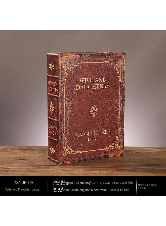 Bluejw European-style Retro Fake Book Decoration Model Room Decorative Book Romeo And Juliet Simulation Book Storage Box - Image 1
