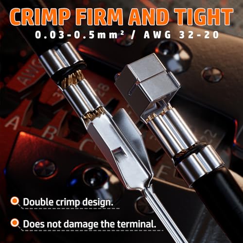 PEBA Crimping Tool and Dupont Connector Kit - 28 Types of Dupont 2.54 mm Connectors & Crimp Pins, 2.0 mm JST-PH & 2.5mm JST-XH Housings and Contacts, for DIY Electronics - Suitable for AWG 32-20 Wires - Image 4