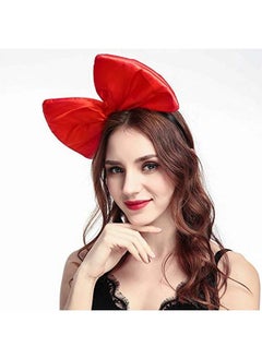 MXXGMYJ Bow Headband Headbands For Women Girls 1Pcs Large Red Bow Headbands/Headwraps/Hairband/Headwear For Birthday Valentines Day Christmas Gifts Birthday Party Cosplay Costume Accessories Gifts  - Image 5