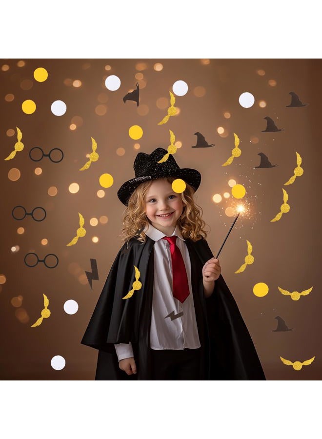 loghohu 300Pcs Wizard Table Confetti Wizard Party Confetti Glitter Party Decorations for Baby Shower Birthday Halloween DIY Scatter Bless Confetto Themed Party Supplies Favors Decor - Image 5