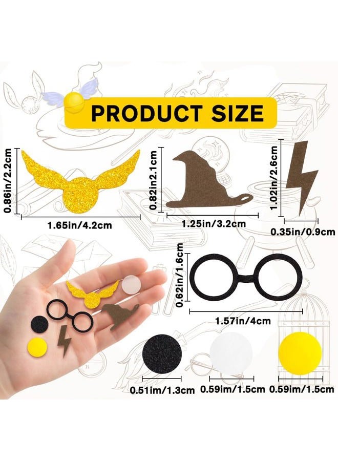 loghohu 300Pcs Wizard Table Confetti Wizard Party Confetti Glitter Party Decorations for Baby Shower Birthday Halloween DIY Scatter Bless Confetto Themed Party Supplies Favors Decor - Image 2
