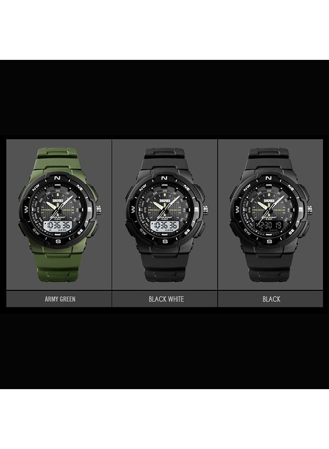 SKMEI SKMEI Dual Display Outdoor Sports Multifunctional Men's Watch Time Beauty 3 Time Waterproof Luminous Pointer Electronic Watch  - Image 4