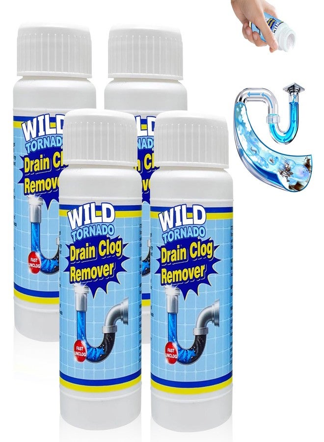 WANGXYZ 4PCS Wild Tornado Pipe Dredge,Strong Drain Cleaner for Kitchen, Powerful Sink Cleaner for Kitchen Toilet Pipeline Quick Cleaning Tool - Image 1