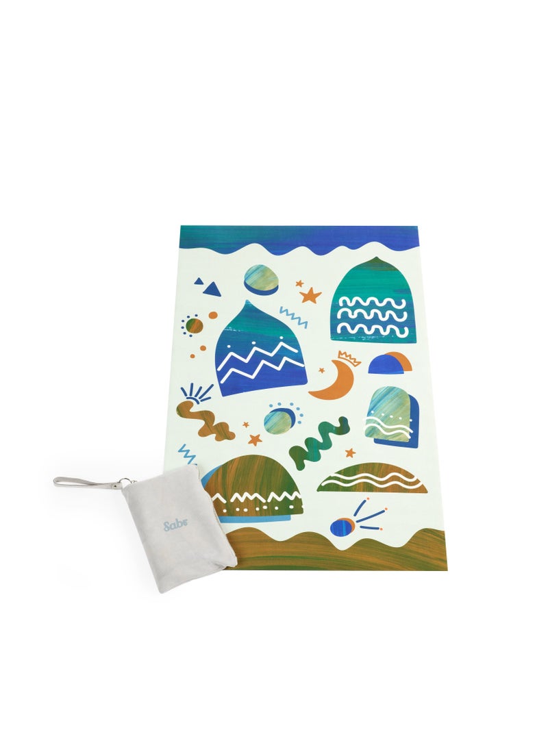 Sabr 'Starship Landing II' Compact Prayer Mat  - Image 1