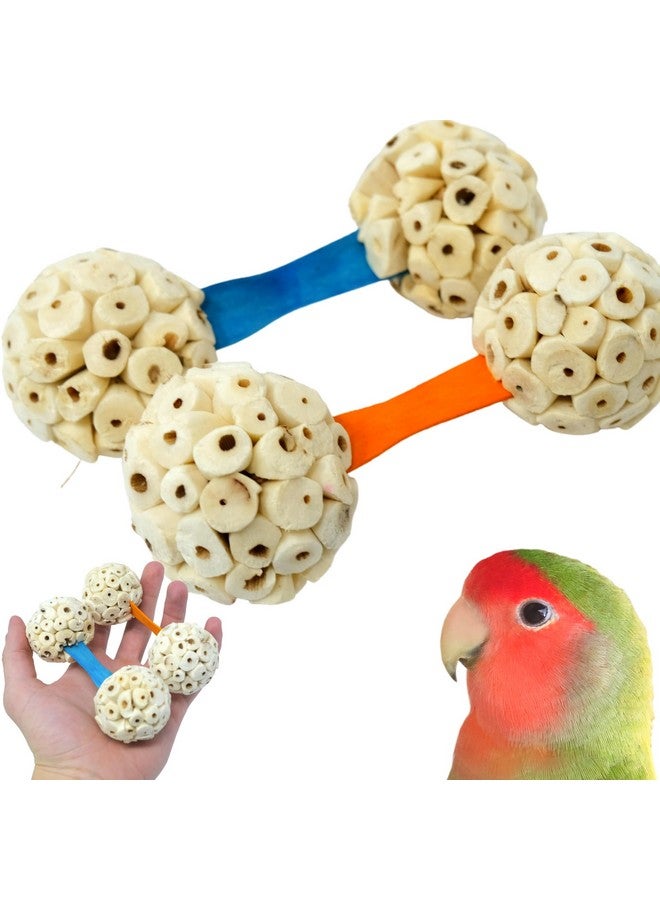Bonka Bird Toys Bonka Bird Toys 2965 Pk2 Sola Dumbell Parrot Foot Talon Cage Toy, Conure, Quaker, Caique, and Similar Breeds - Image 1