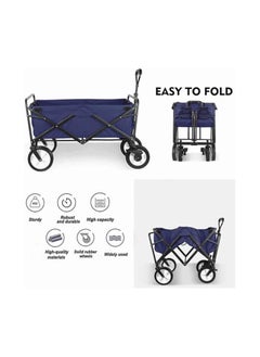 Egardenkart Foldable Utility Wagon Cart Trolley Utility Grocery Wagon for Camping Shopping  - Image 2