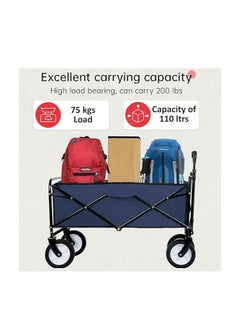 Egardenkart Foldable Utility Wagon Cart Trolley Utility Grocery Wagon for Camping Shopping  - Image 5