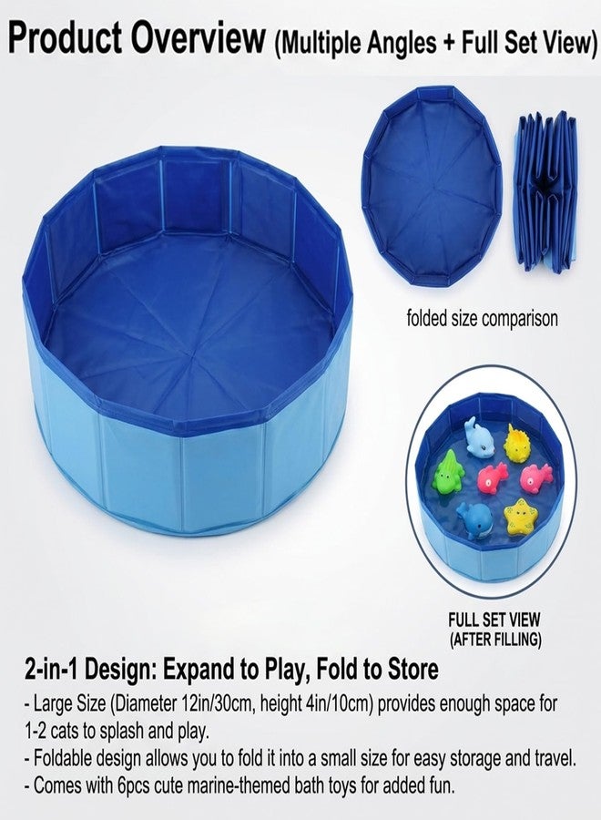DYFCNP Cat Pool Toy with Fish-Water Cat Toys, Portable Cat Pool Toy for Indoor Cats & Outdoor Play, Perfect for Bored Kittens & Adult Cats, Summer Cooling & Enrichment (A) - Image 3