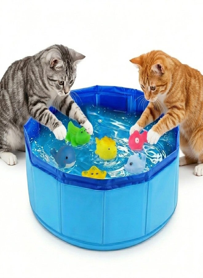 DYFCNP Cat Pool Toy with Fish-Water Cat Toys, Portable Cat Pool Toy for Indoor Cats & Outdoor Play, Perfect for Bored Kittens & Adult Cats, Summer Cooling & Enrichment (A) - Image 1