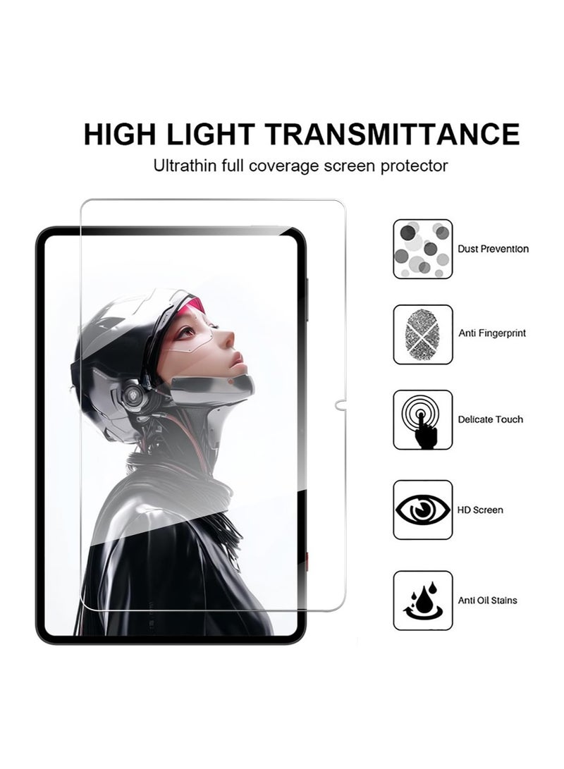 general 【2 Pack】 Screen Protector for Nubia Red Magic Gaming Tablet 3 Pro 9.06 inch 2025 Tempered Glass Film, 9H Hardness Touch Sensitive Anti Fingerprint Anti Scratch and Bubble Free - Image 3