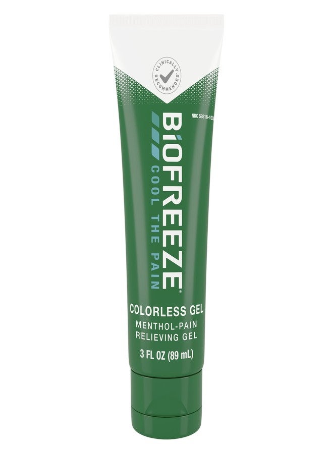 Biofreeze Menthol Pain Relieving Gel Colorless Gel 3 FL OZ Tube For Pain Relief Associated With Sore Muscles, Arthritis, Simple Backaches, And Joint Pain (Packaging May Vary) - Image 1