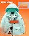 HOTIAN Boys Winter Kids 2 Piece Ski Suit Thicken Warm Hooded Jacket and Ski Pants Snowsuit Snowboarding Clothesmintblack12 - Image 2
