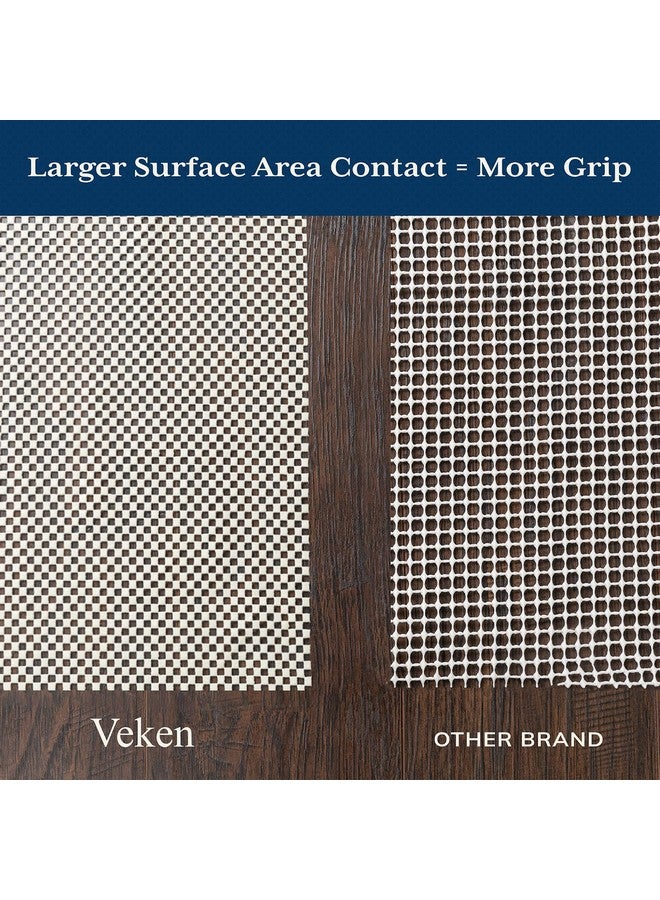 Veken 9x12 Ft Rug Pad Gripper for Hardwood Floors, Non Slip Rug Pads for Area Rugs, Thick Rug Grippers for Tile Floors, Under Carpet Anti Skid Mat, Keep Your Rugs Safe and in Place - Image 2