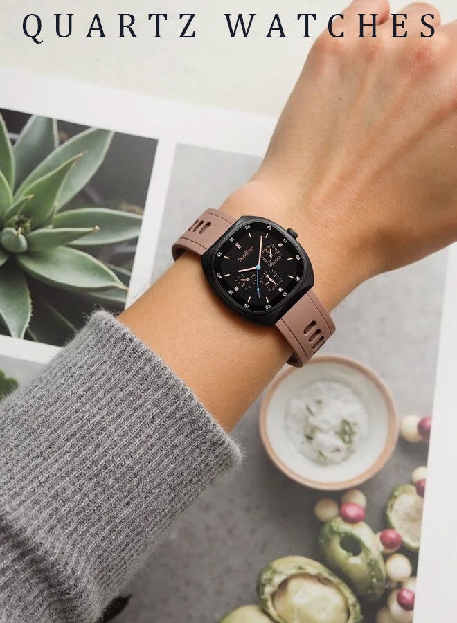 MODIYA Student watches, quartz watches with silicone straps, best-selling quartz watches, ladies’ watches with a sophisticated look - Image 3