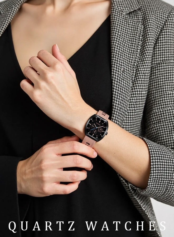MODIYA Student watches, quartz watches with silicone straps, best-selling quartz watches, ladies’ watches with a sophisticated look - Image 2