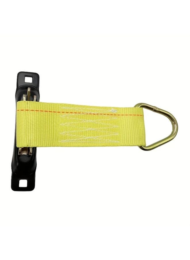 Heavy Duty Yellow E Track Tie Down Strap 2 Straps 2 Slots 3449 99LB Capacity - Image 4