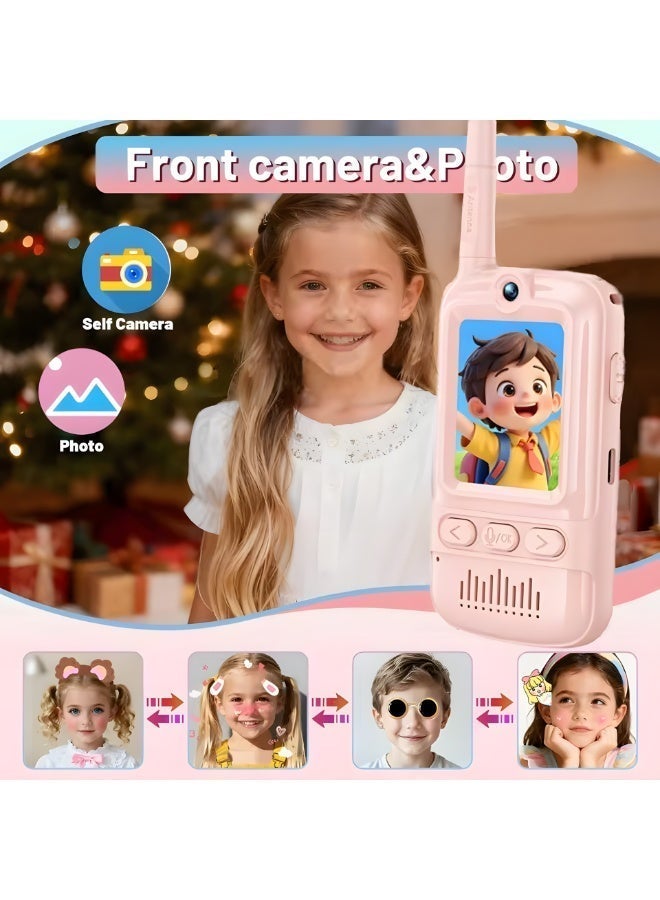 كلوزيلي عبوتان من ألعاب التواصل للأطفال، لعبة فيديو قابلة لإعادة الشحن، جهاز اتصال صوتي بعيد المدى، اتصال فيديو داخلي بزر واحد، دردشة فيديو فورية، جهاز تفاعلي بين الوالدين والطفل، بطارية تدوم طويلاً بسعة 650 مللي أمبير، مناسبة لألعاب العائلة الداخلية والخارجية، ألعاب تفاعلية للأولاد والبنات، هدايا أعياد الميلاد والمناسبات - Image 4