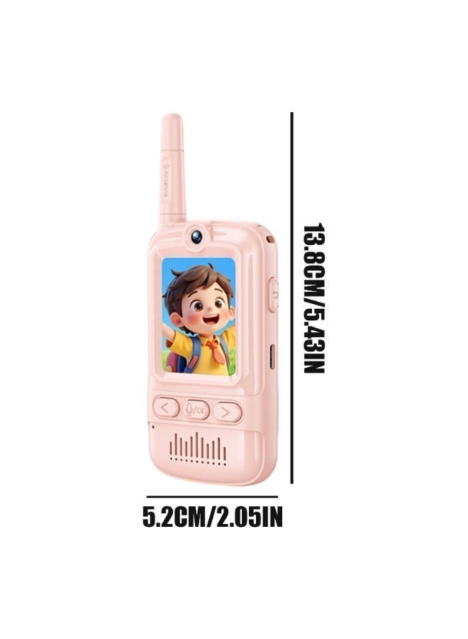 كلوزيلي عبوتان من ألعاب التواصل للأطفال، لعبة فيديو قابلة لإعادة الشحن، جهاز اتصال صوتي بعيد المدى، اتصال فيديو داخلي بزر واحد، دردشة فيديو فورية، جهاز تفاعلي بين الوالدين والطفل، بطارية تدوم طويلاً بسعة 650 مللي أمبير، مناسبة لألعاب العائلة الداخلية والخارجية، ألعاب تفاعلية للأولاد والبنات، هدايا أعياد الميلاد والمناسبات - Image 3